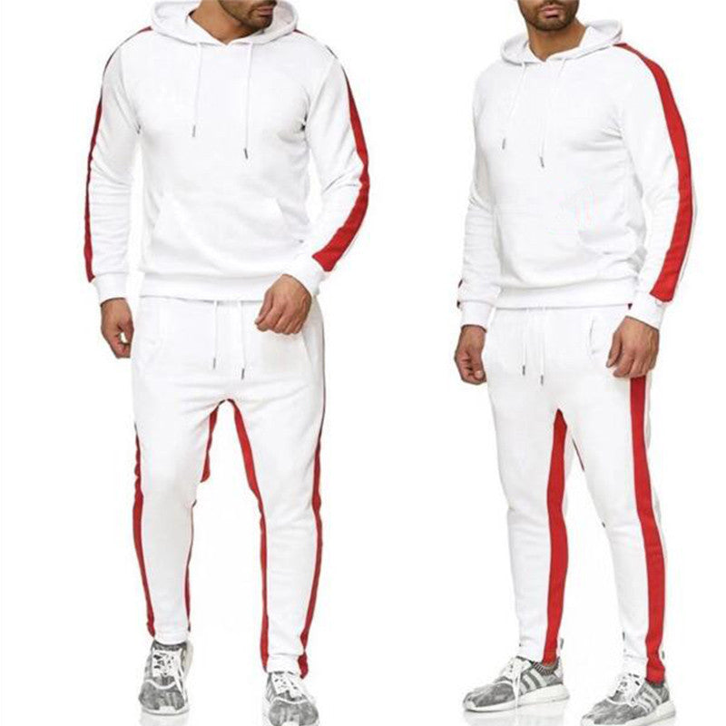 Men's sports tracksuit with contrasting side stripes Lune London