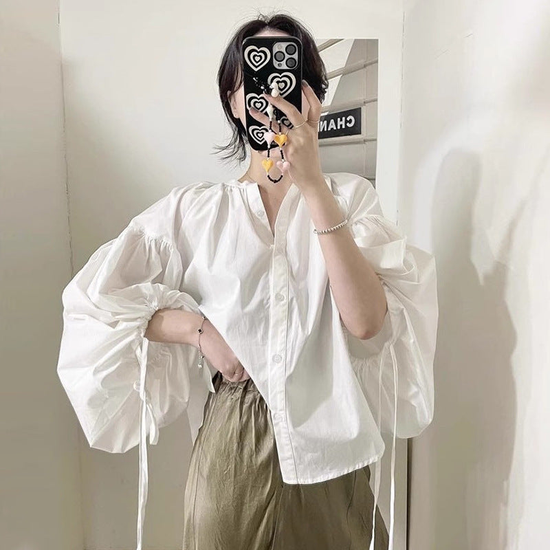 Women Puff Sleeve Blouse Statement Lune London