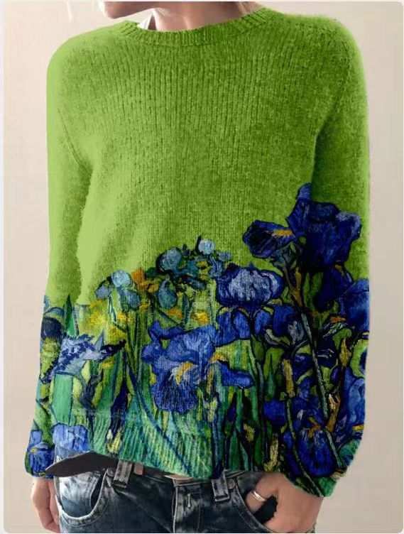 Lune London | Knit Sweater for Women with 3D Flower Pattern