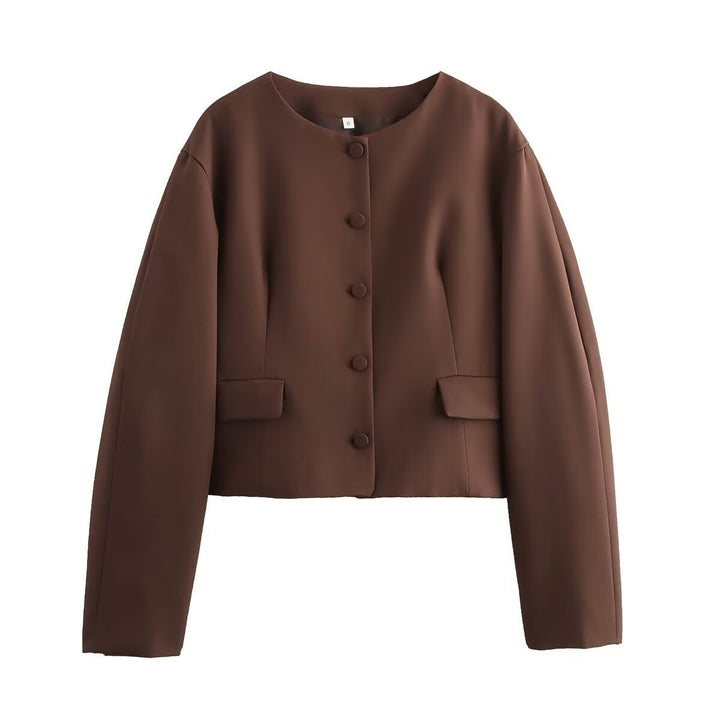 Ladies Elegant Cropped Jacket Lune London