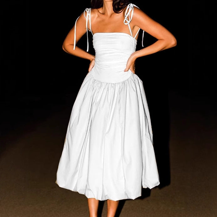 Ladies Elegant Evening Dress with Off-Shoulder Design and Flowing Skirt Lune London