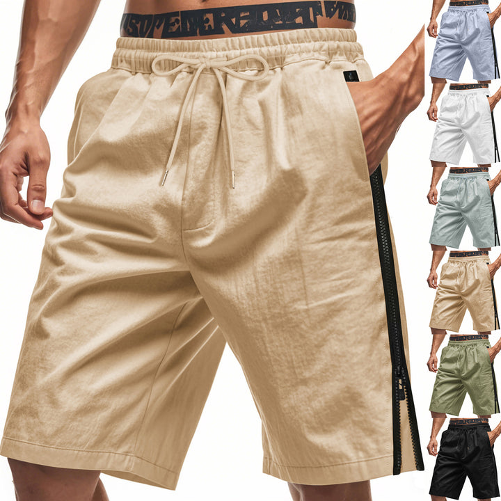 Shorts cargo sportives pour hommes avec taille ajustable et poches zippées pratiques Lune London