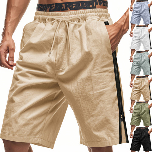Shorts cargo sportives pour hommes avec taille ajustable et poches zippées pratiques Lune London
