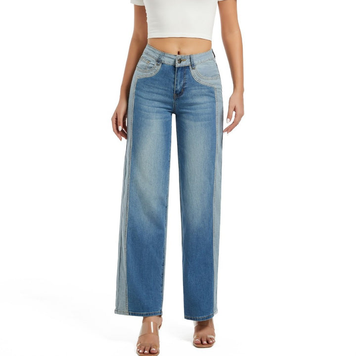 Wide jeans for women with high waist and trendy stitching Lune London
