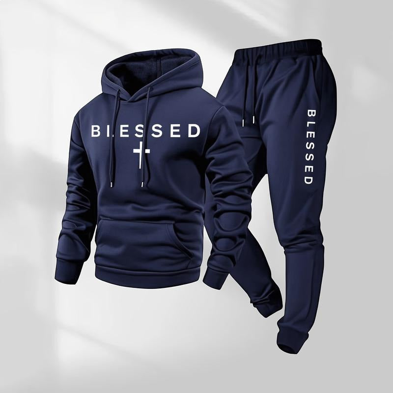 Women’s sweatshirt and jogger set with modern lettering and practical pockets Lune London