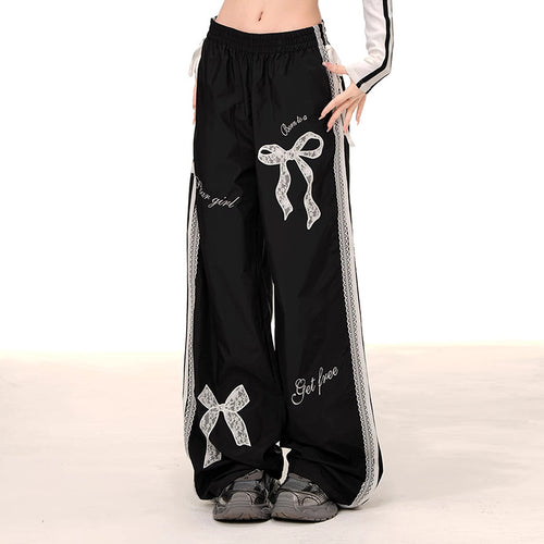 Women's Comfortable Casual Pants with Decorative Ties