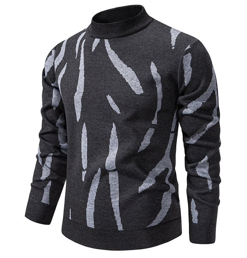 Chic and stylish graphic pattern sweater for men