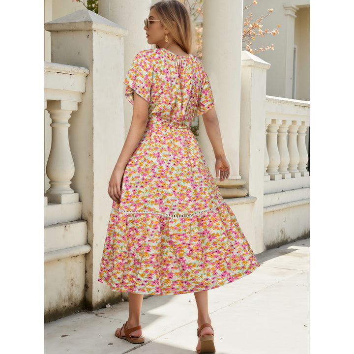 Chic and Stylish Floral Ruffle Maxi Dresses for Women