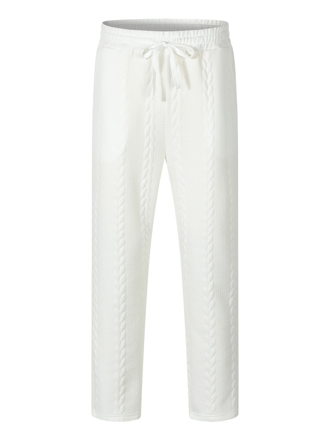 Men's stretch leisure pants with drawstring and textured design Lune London