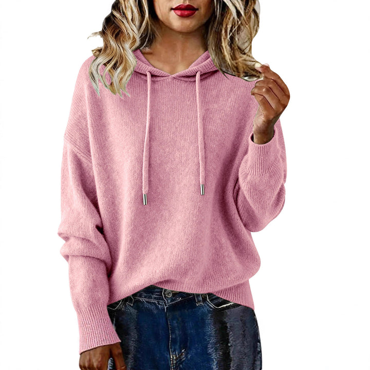 Sweat à capuche surdimensionné pour femmes avec design texturé et cordon de serrage Chic & Stil