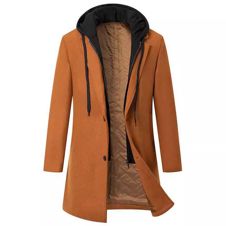 Elegant women's coat with removable hood and fleece lining Lune London