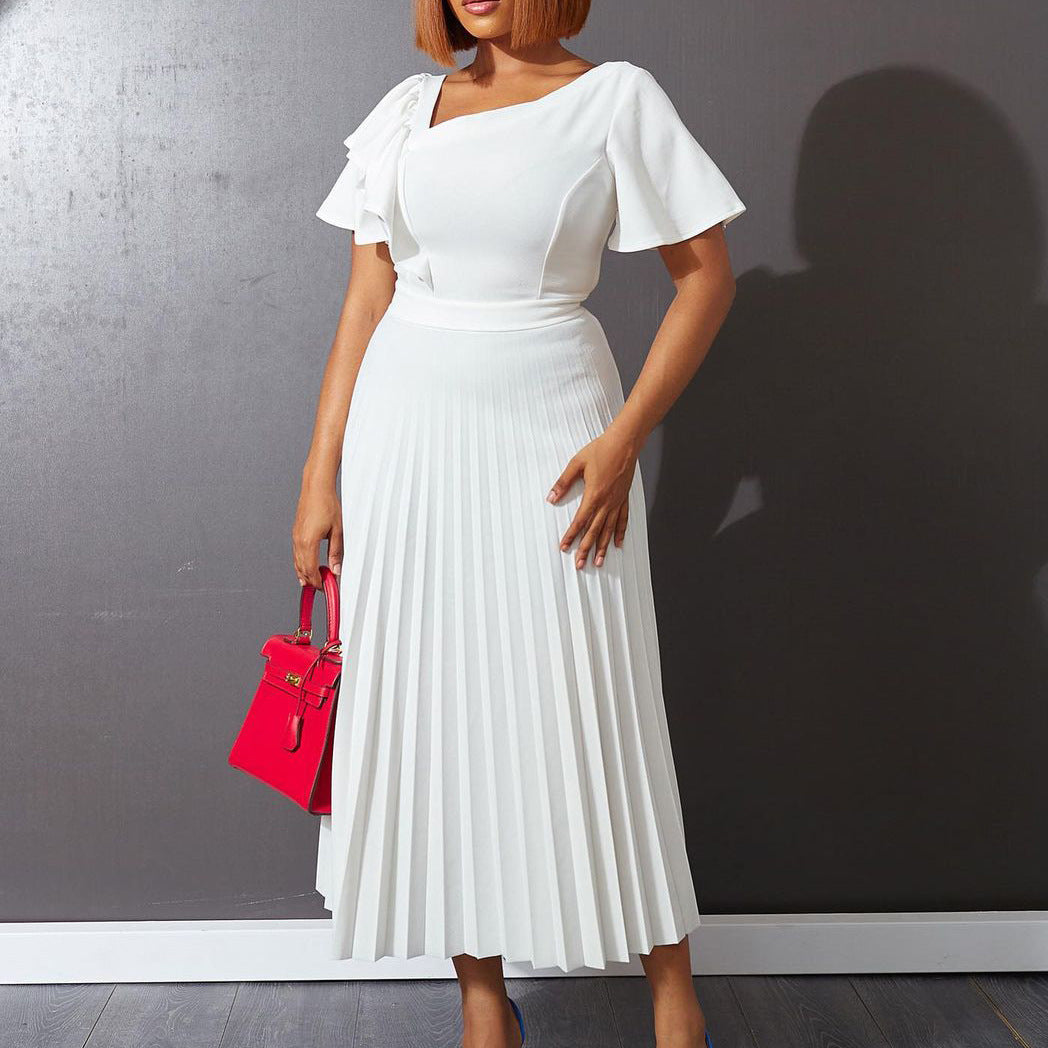 Pleated skirt for women with voluminous sleeves Lune London