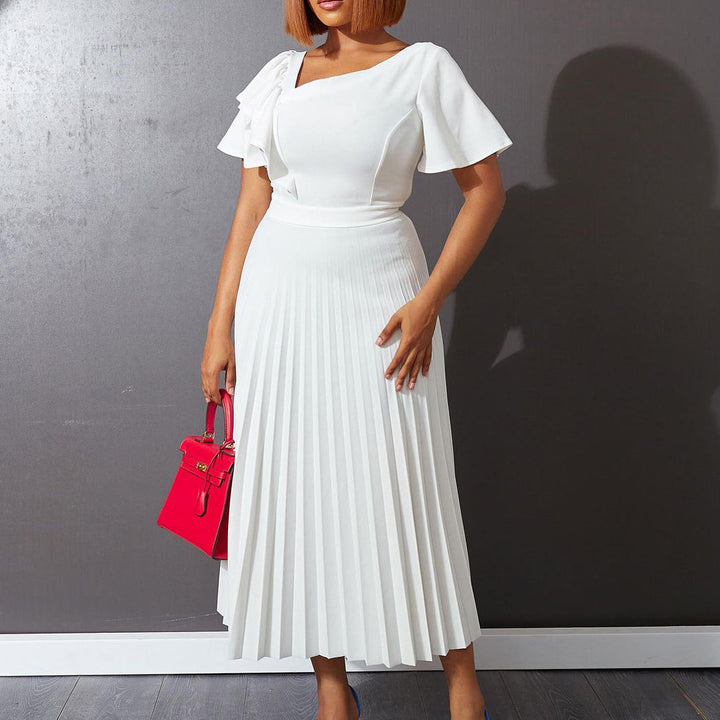 Pleated skirt for women with voluminous sleeves Lune London