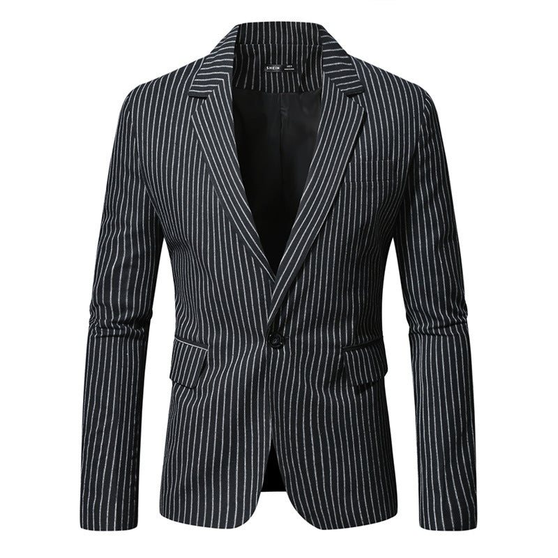 Elegant men's suit jacket with modern striped pattern Lune London