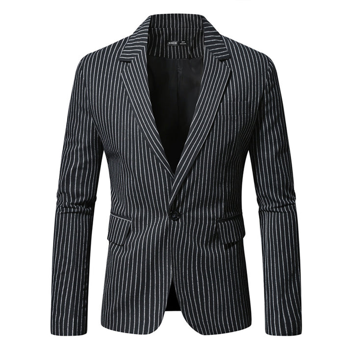 Elegant men's suit jacket with modern striped pattern Lune London