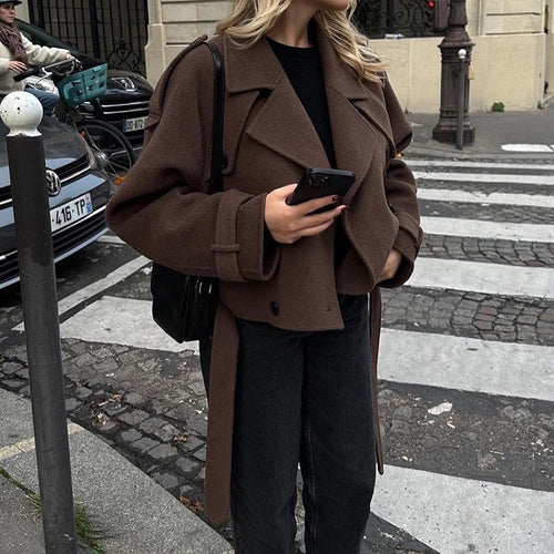 Oversized wool coat for women Lune London