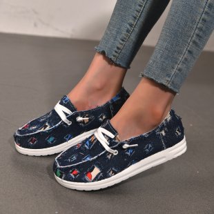Lune London Colorful Pattern Slip-On Sneakers for Women