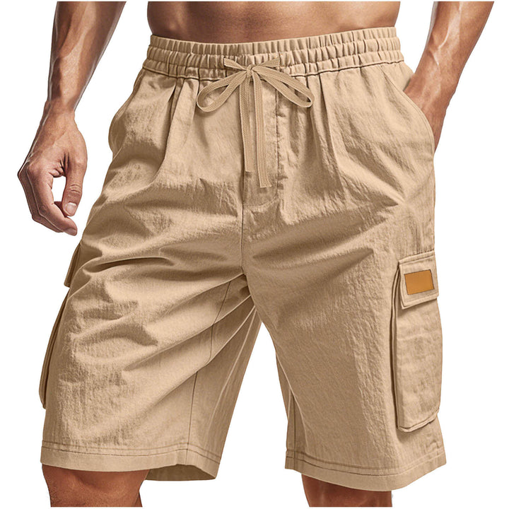 Casual cargo shorts for men with elastic waistband and multifunctional side pockets Lune London