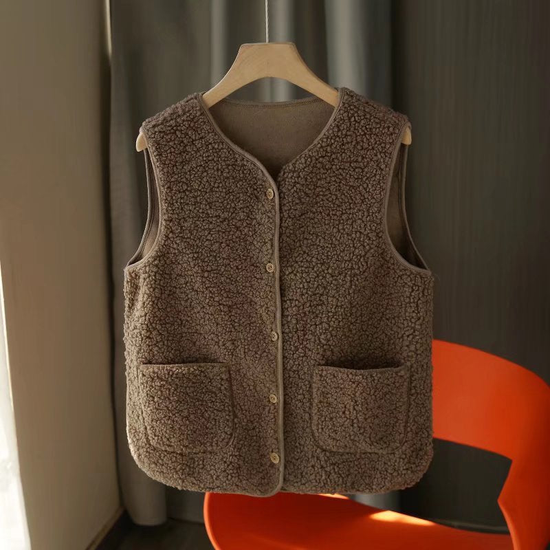Gilet en polaire confortable pour femmes avec poches pratiques Chic & Stil