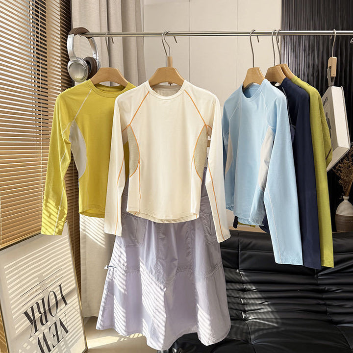 Chemise sportive à manches longues pour femmes avec système de ventilation innovant Chic & Stil