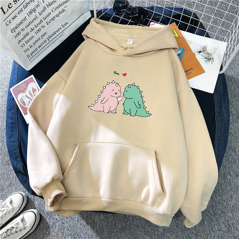 Women’s hoodie with playful dinosaur motif Chic & Stil
