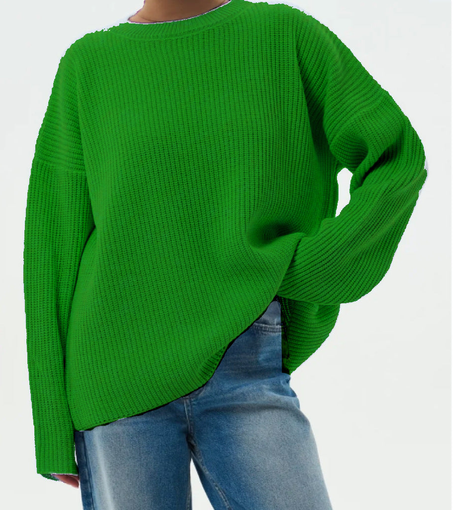 Women’s casual chunky knit sweater with wide sleeves and a modern cut Lune London
