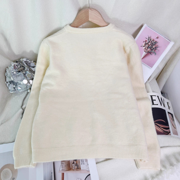 Cardigan à motif cœur pour femmes Chic & Stil