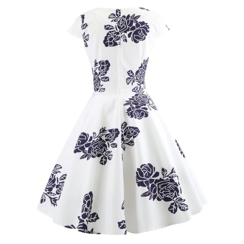 Robe portefeuille femme avec imprimé floral et jupe évasée Chic & Stil