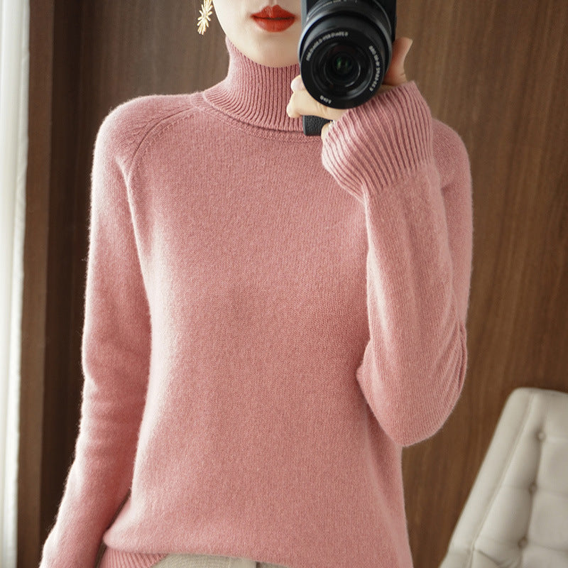 Womens cashmere turtleneck sweater Lune London