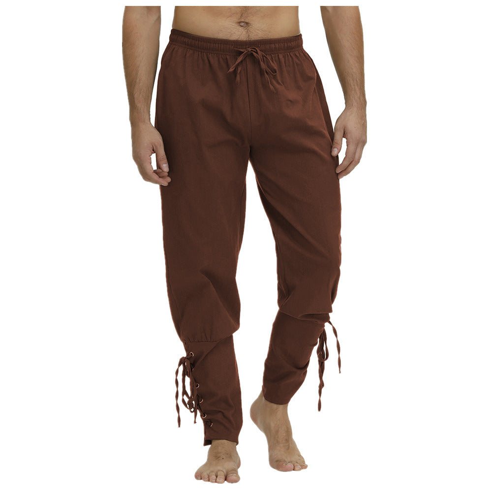 Men's leisure pants with a trendy fit and practical lace details Lune London