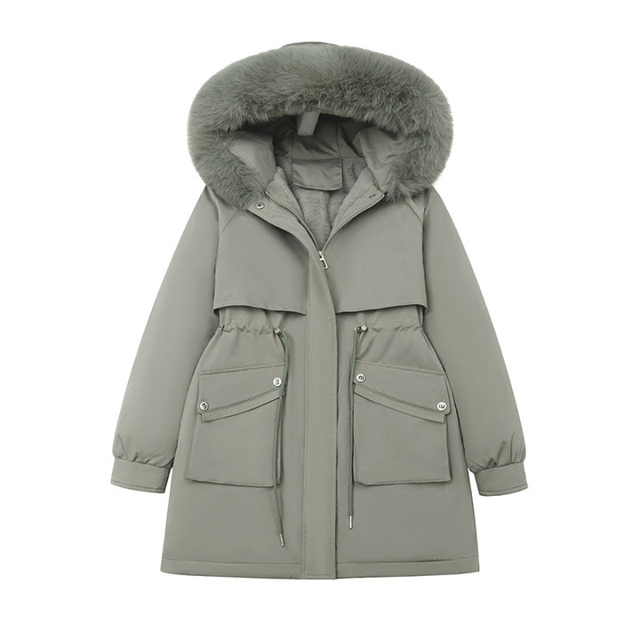 Ladies trendy winter parka with cozy lining and practical pockets Lune London