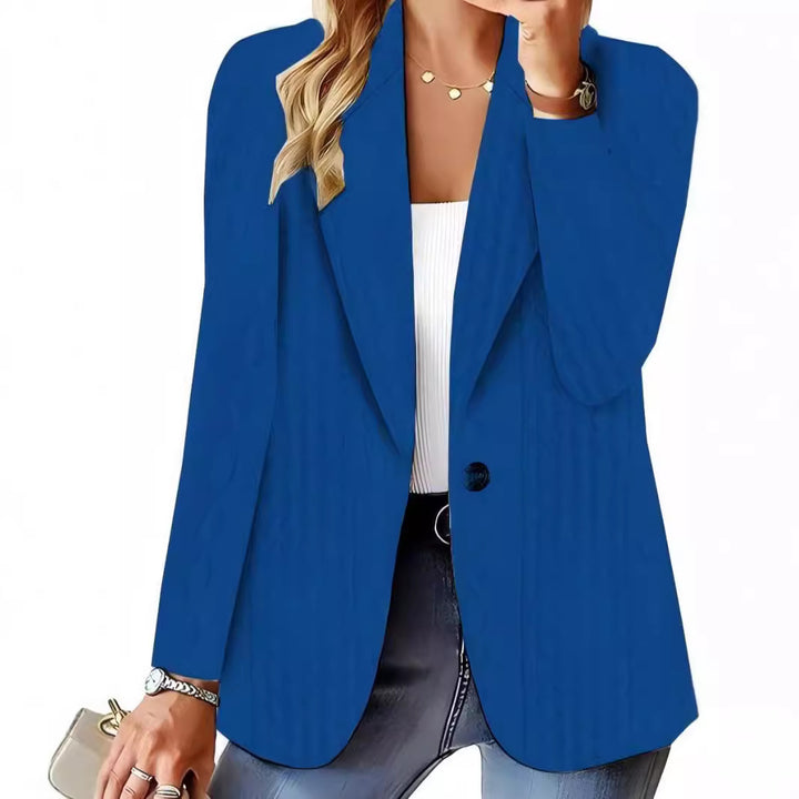 Women Elegant Knit Jacket with Textured Surface and Casual Fit Lune London