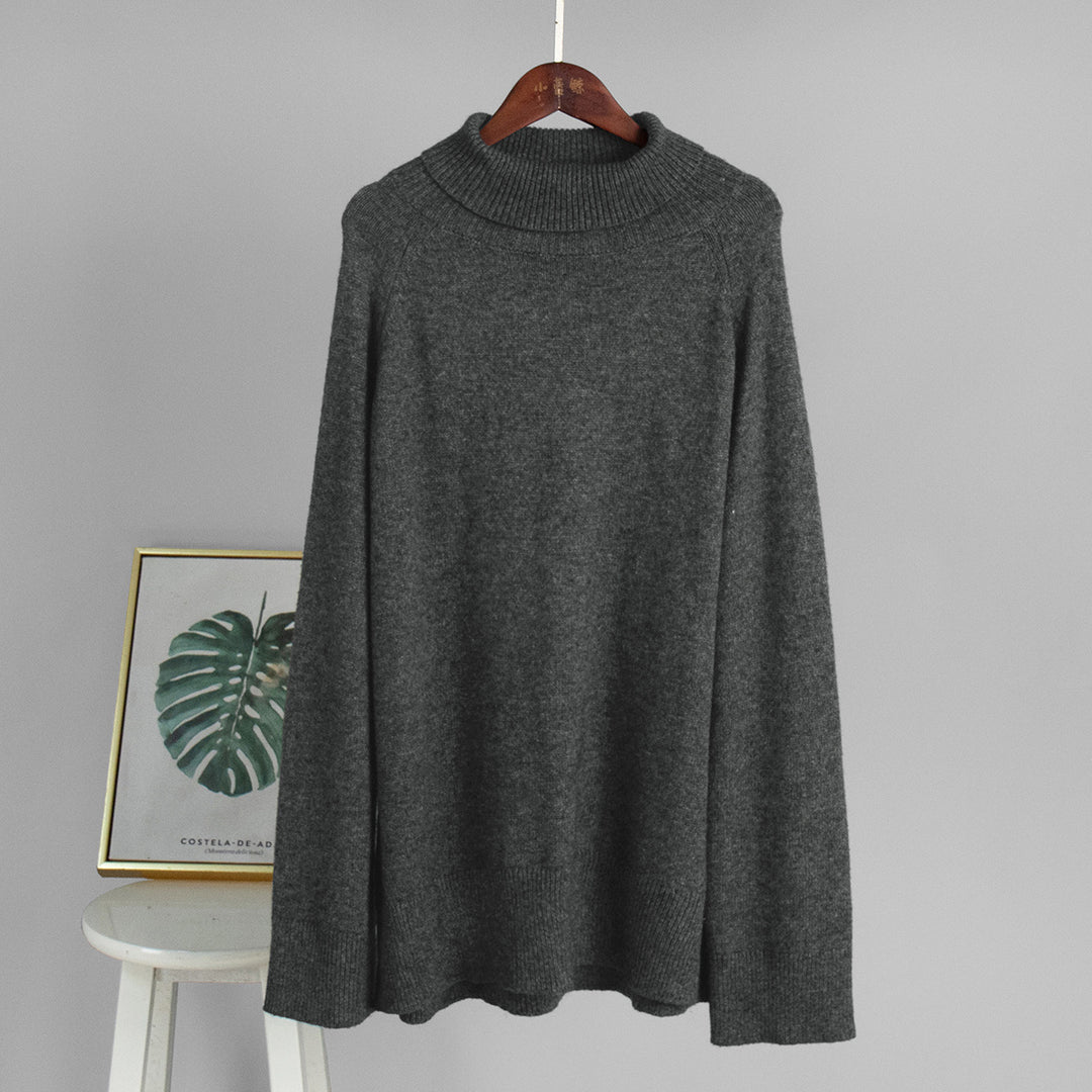 Women Oversized Turtleneck Sweater Lune London