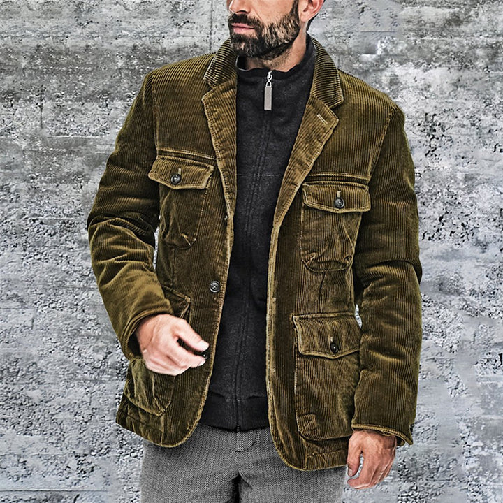 Casual corduroy jacket for women with patch pockets Lune London