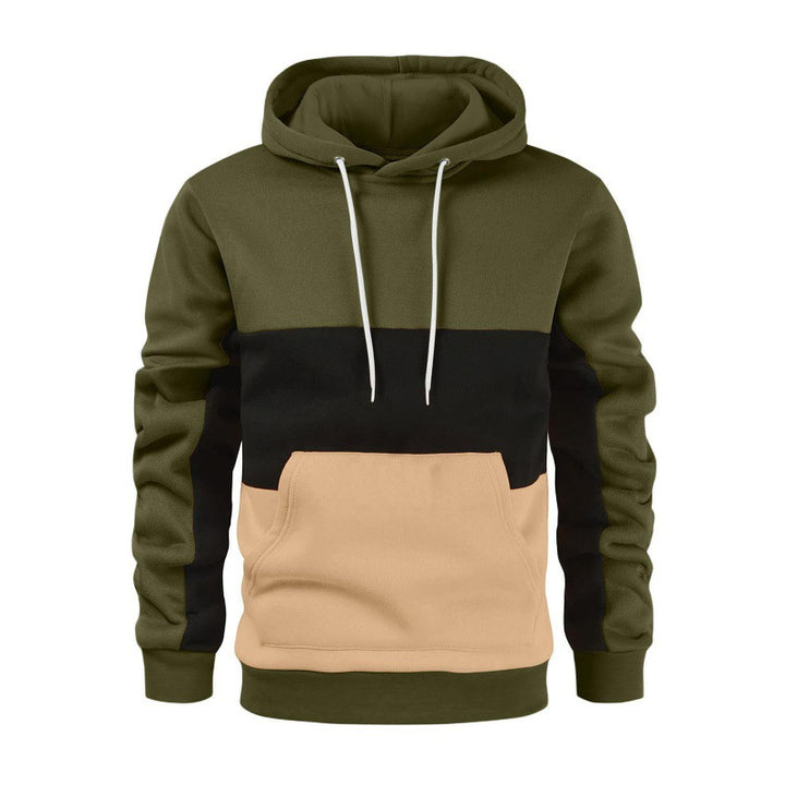 Men's sporty hoodie with contrasting color block design Lune London