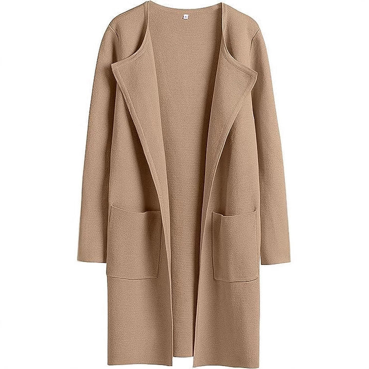 Knit coat for women with a relaxed fit and practical pockets Lune London