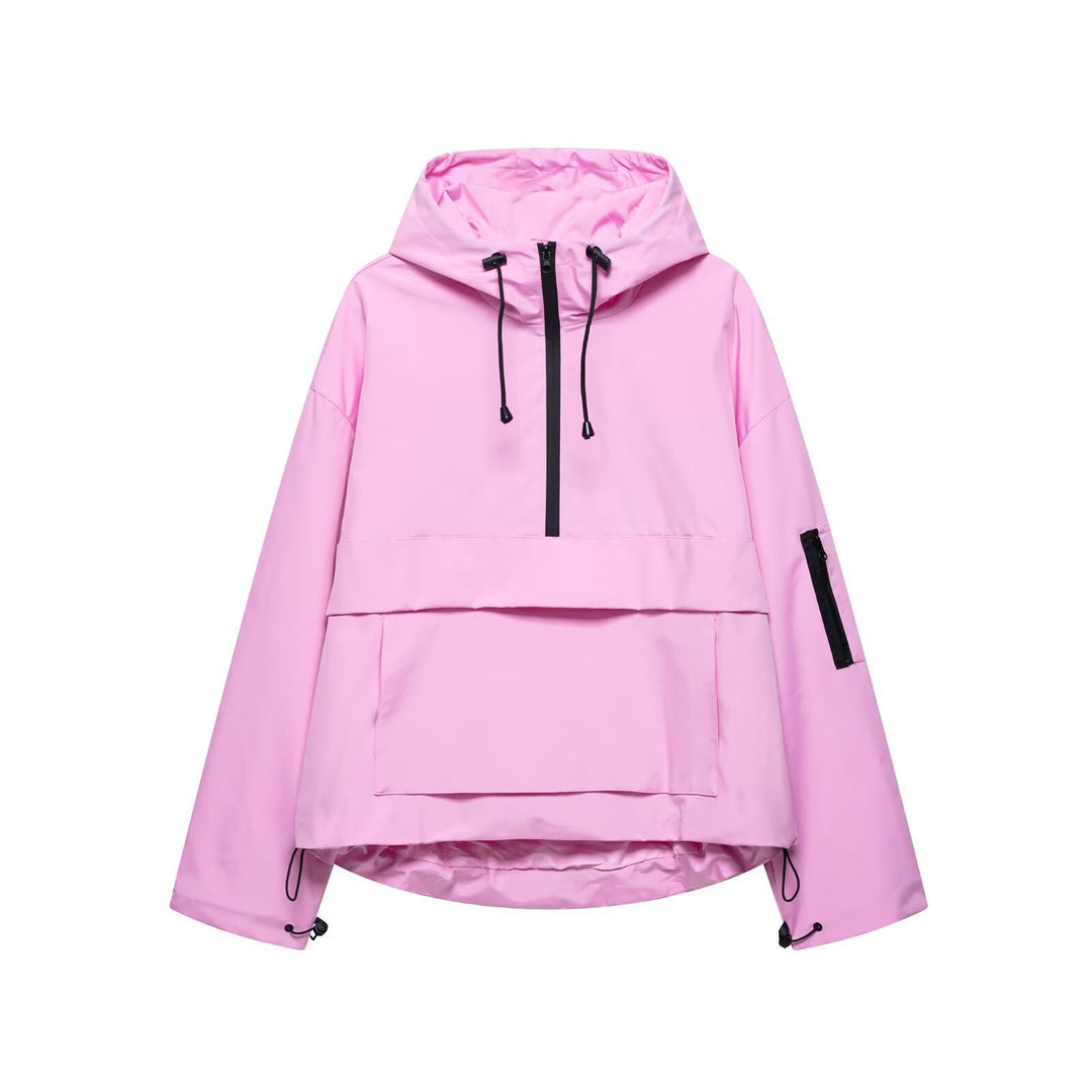 Lightweight anorak jacket for women with practical pockets Lune London