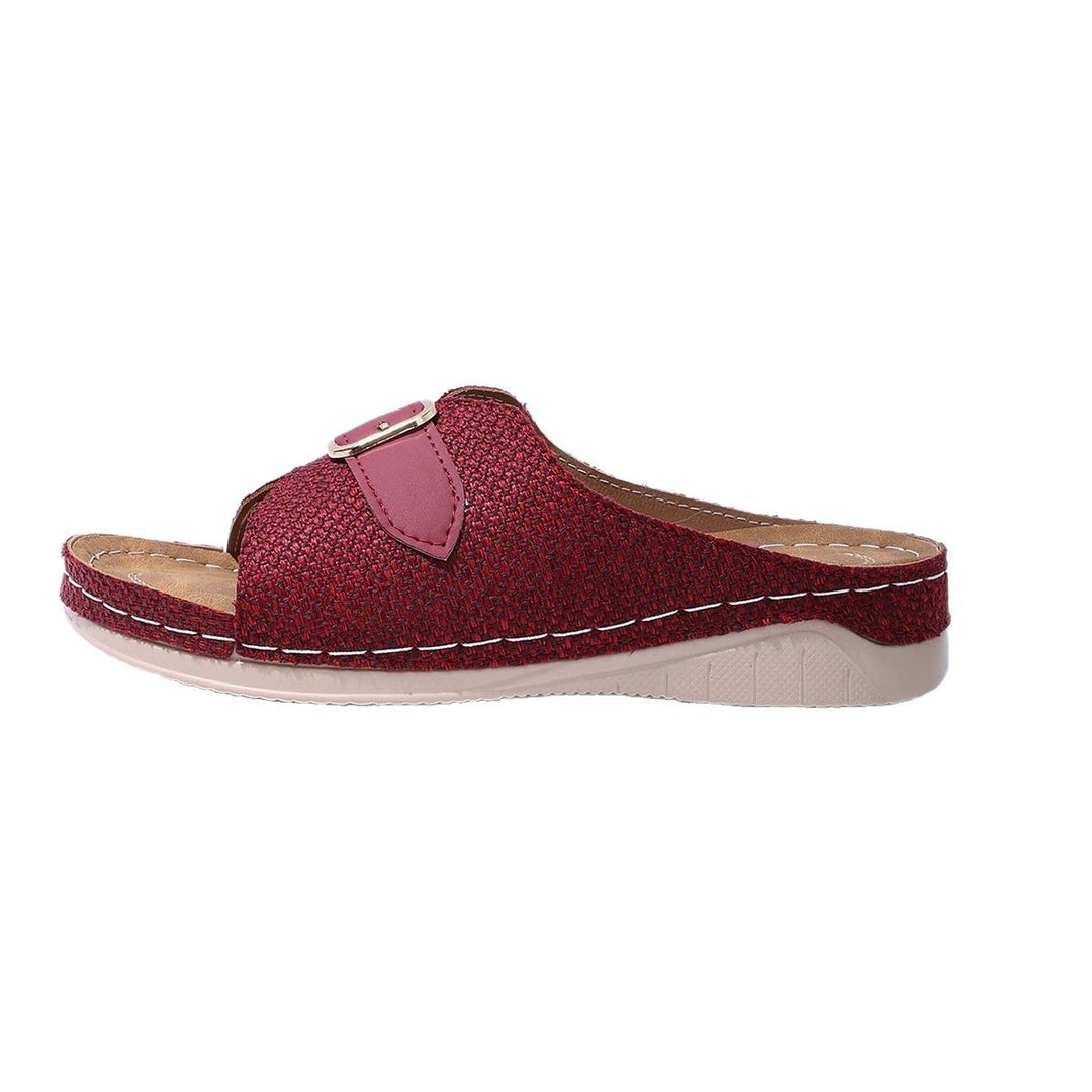 Women's strappy sandals with a trendy houndstooth pattern and an adjustable strap Lune London