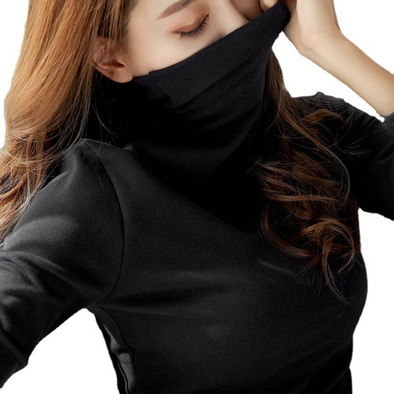 Women's Long Sleeve Turtleneck Top Made of Soft Stretch Material Lune London