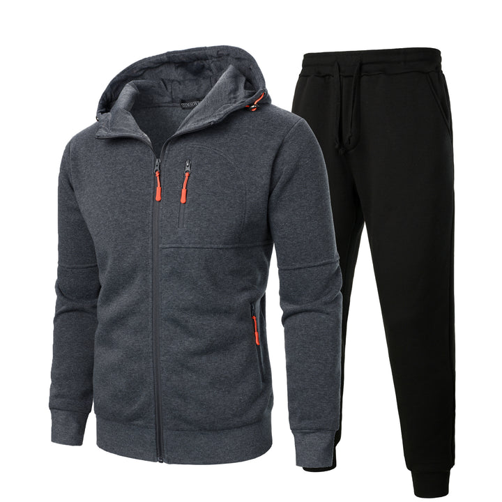 Men's sporty hoodie set and jogging pants with practical pockets Lune London