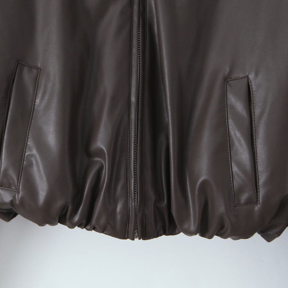 Ladies elegant short jacket with zipper and embroidered collar Lune London