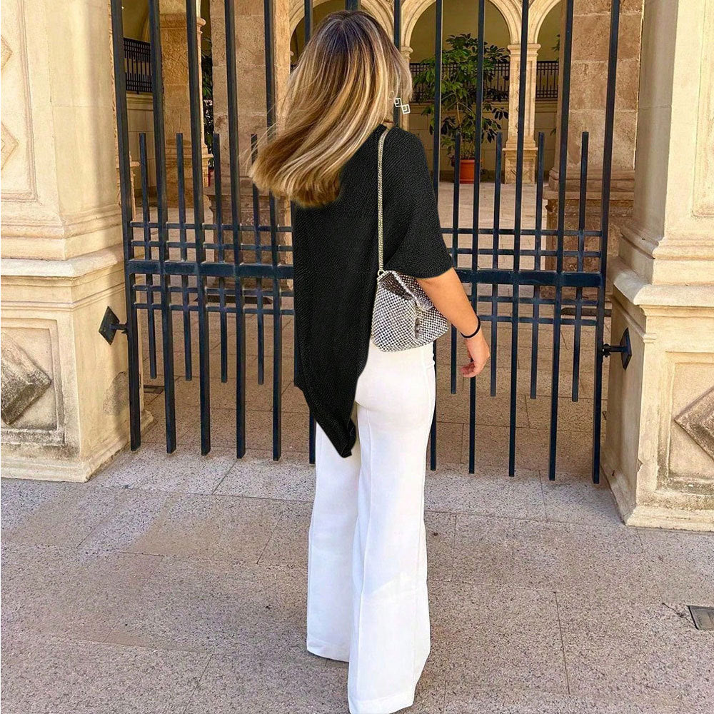 Chic & Stil Elegant and stylish poncho blouse for women