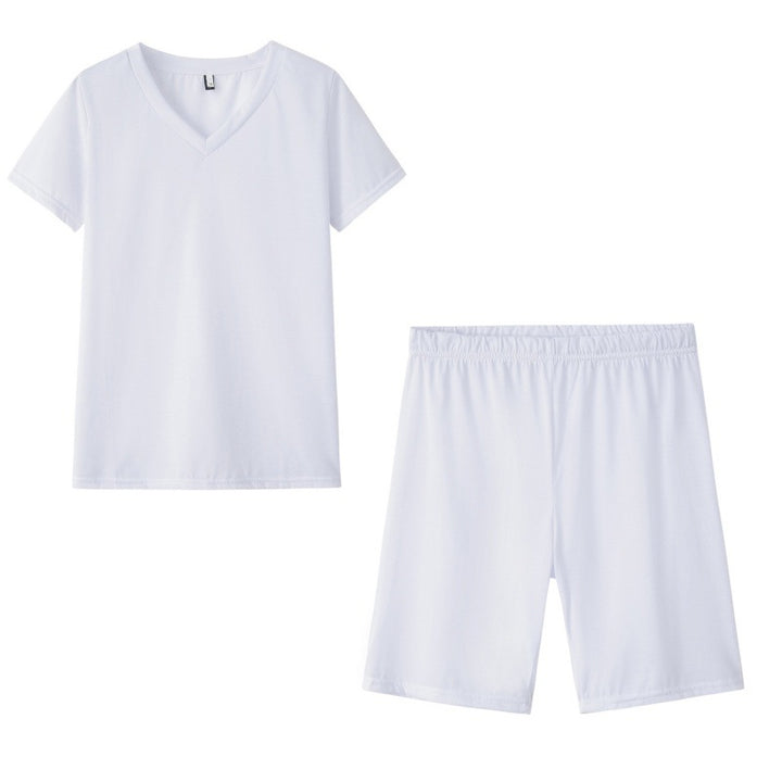 Ensemble de loisirs sportif pour femmes avec col en V et taille élastique Chic & Stil