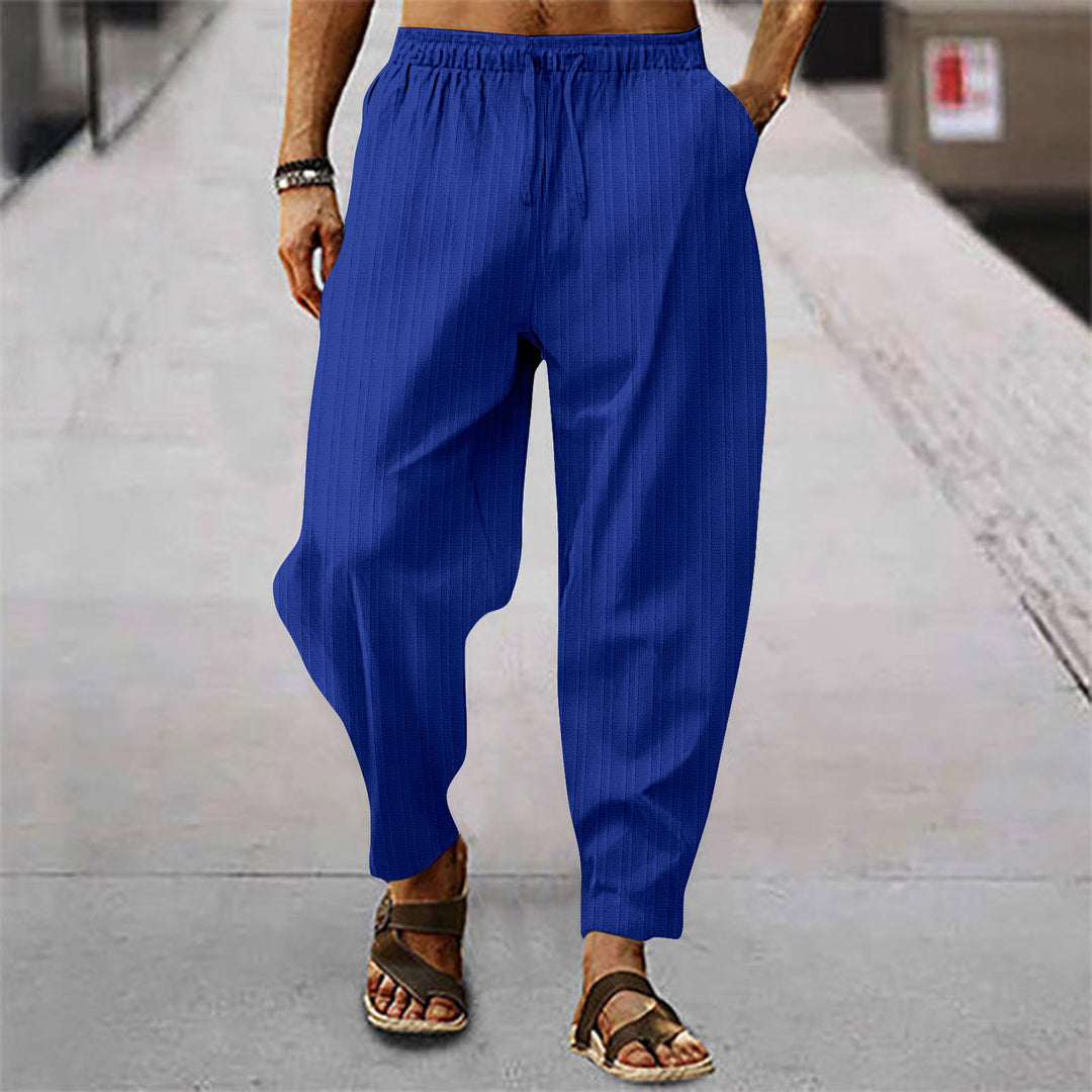 Casual fine striped trousers for men Chic and Style