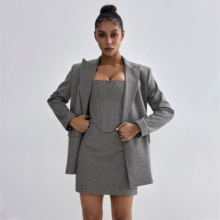 Blazer-dress set for women with a fitted top and a sleek cut Lune London