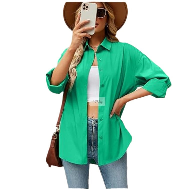 Loose women's blouse with buttoned front and elegant cut Lune London