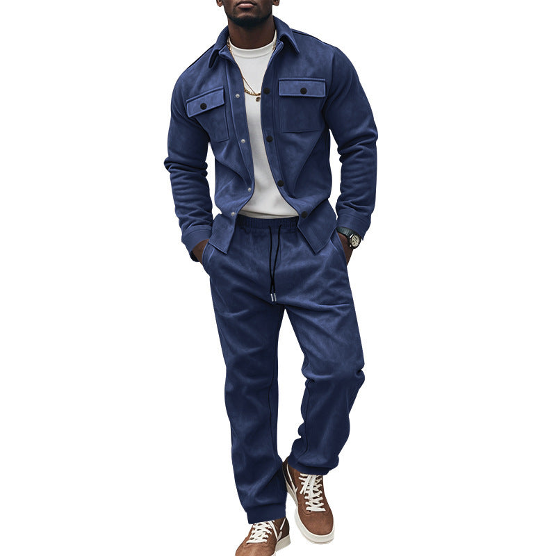 Modern utility jacket for men with practical chest pockets and matching trousers Lune London