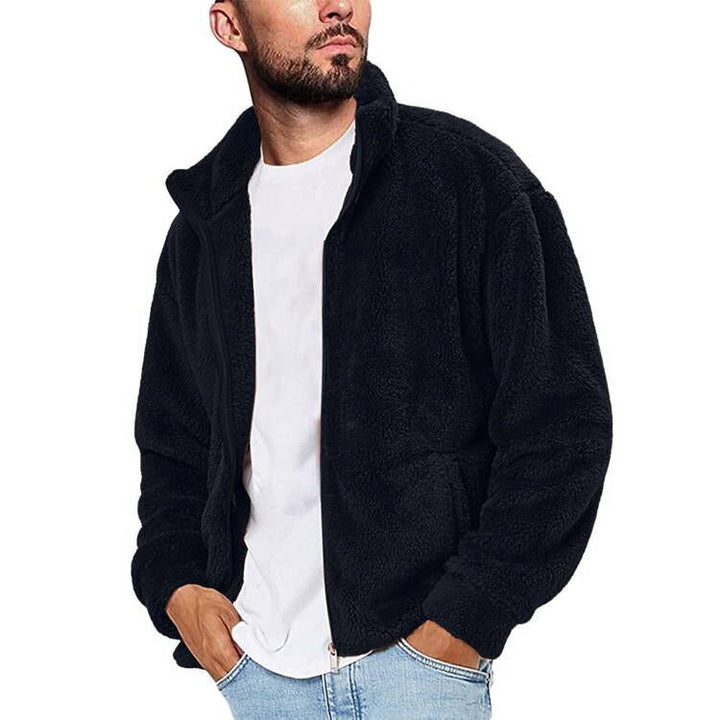 Men's Fleece Jacket with Soft Inner Lining and Practical Pockets Lune London