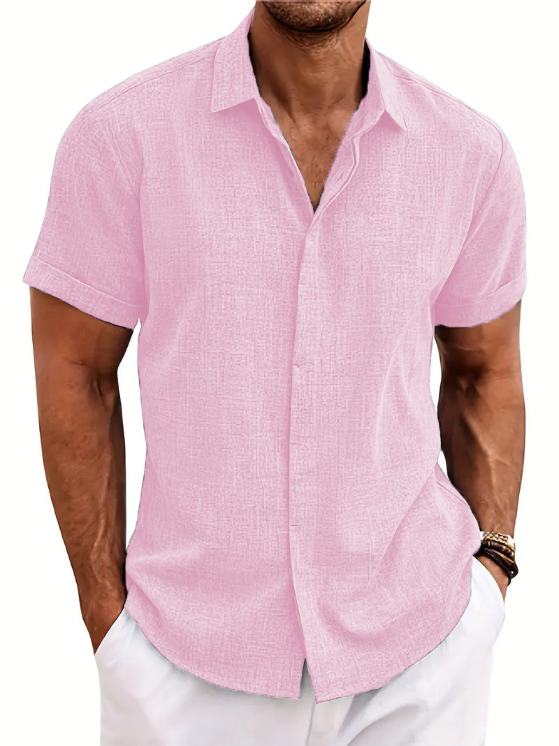 Structured short sleeve shirt for men with buttons Lune London