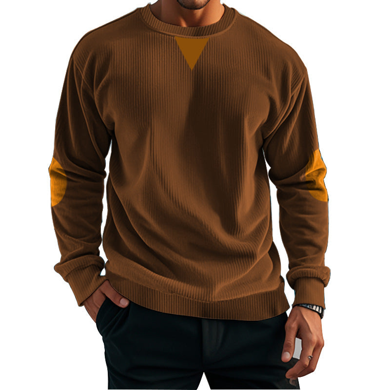 Men's casual knit sweater with accent details and comfortable fit Chic and style